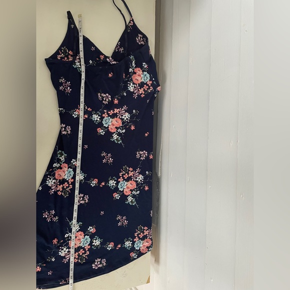 Navy Floral Kismet Mini(ish) Dress - Picture 7 of 10